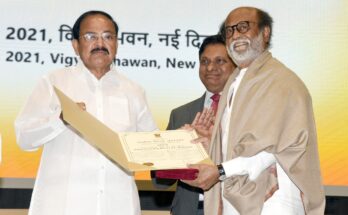 Shri Rajnikant honoured with Dada Saheb Phalke Award