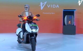 Hero Motocrop launches its first electric scooter Vida V1 in India हिरो मोटोक्रॉपची पहिली इलेक्ट्रिक स्कूटर Vida V1 भारतात लॉन्च हडपसर मराठी बातम्या Hadapsar Latest News Hadapsar News