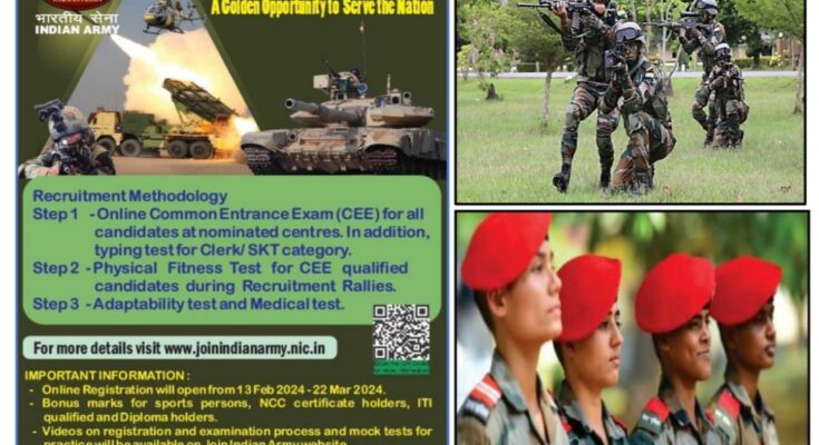 Online registration for Indian Army recruitment भारतीय लष्कराकडून भरतीसाठी ऑनलाईन नोंदणी हडपसर क्राइम न्यूज, हडपसर मराठी बातम्या, हडपसर न्युज Hadapsar Crime News, Hadapsar Marathi News, ,Hadapsar News, Hadapsar Latest News